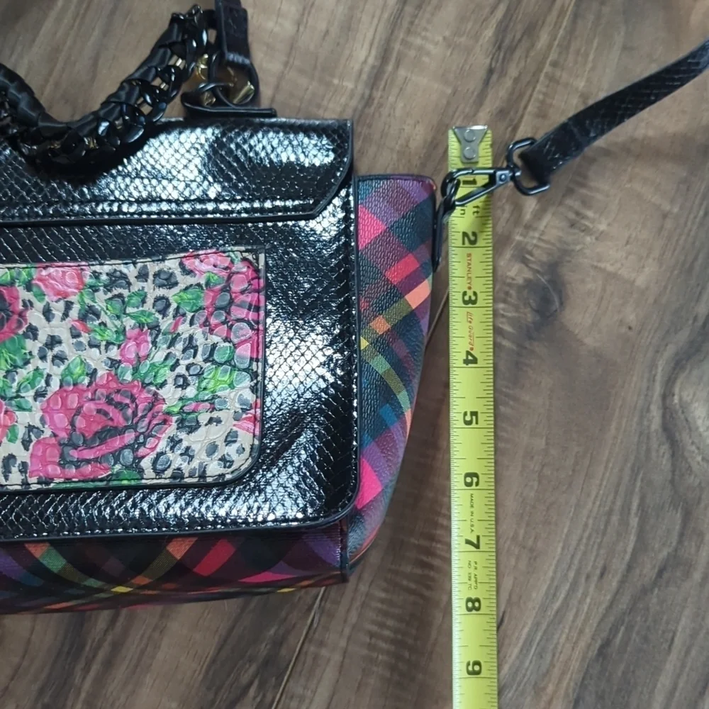 Torrid x Betsy Johnson Crossbody bag. Checkered. Black purse. - Picture 13 of 13